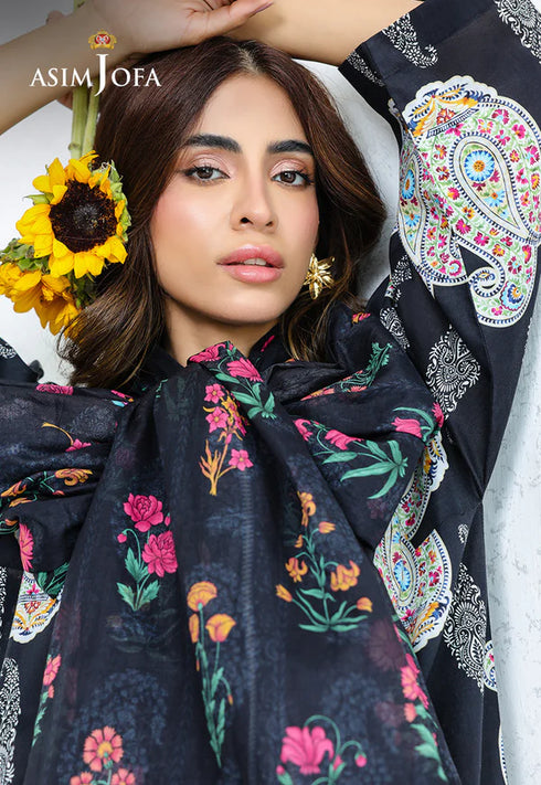 Asim Jofa- AJPB-229 PRINTED CAMBRIC STITCHED 3PCS