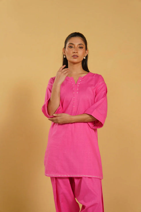 AlKaram Ready-to-Wear | SHIRT & CULOTTE - STITCHED