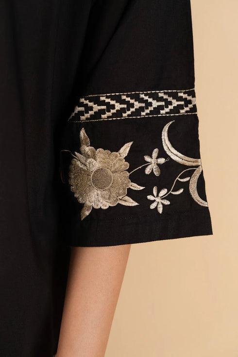 AlKaram Ready-to-Wear 2-Pc Stitched Outfit for Women – Cambric Shirt & Culotte