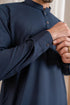 Muraqsh – Navy Blue Plain Kurta Trouser/Shalwar – Men | Ready to Wear