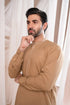 Muraqsh - Formal Camel Kurta Shalwar Embroidered β Men | Ready to Wear