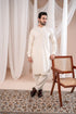Muraqsh - Formal Bosky White Kurta Shalwar Embroidered – Men | Ready to Wear