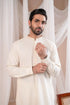 Muraqsh - Formal Bosky White Kurta Shalwar Embroidered – Men | Ready to Wear