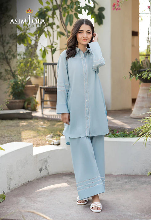 Asim Jofa Co-ord set AJPB-111 DYED CAMBRIC 2 PCS STITCHED