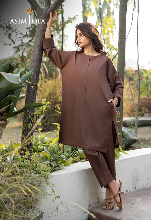 Asim Jofa Co-ord set AJPB-110 DYED CAMBRIC 2 PCS STITCHED