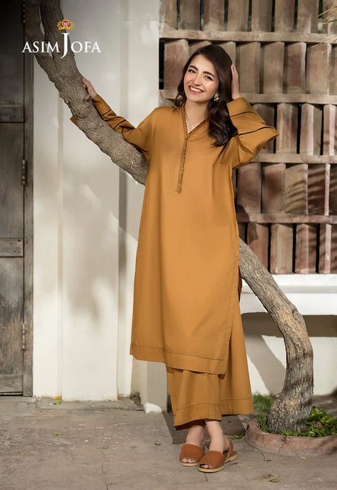 Asim Jofa Co-ord set AJPB-112 DYED CAMBRIC 2 PCS STITCHED