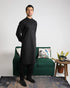 Muraqsh – Black Soft Cotton Kurta Shalwar – Men | Ready to Wear