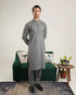 Muraqsh – Light Grey Soft Cotton Kurta Trouser – Men | Ready to Wear