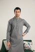 Muraqsh – Light Grey Soft Cotton Kurta Trouser – Men | Ready to Wear