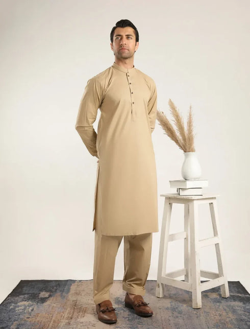 Muraqsh – Ivory Skin Soft Cotton Kurta Shalwar – Men | Ready to Wear