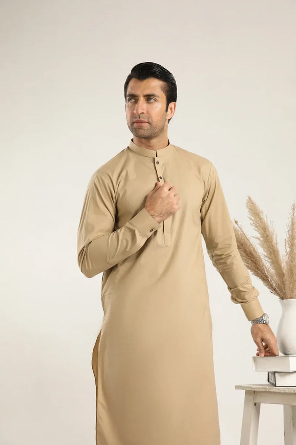 Muraqsh – Ivory Skin Soft Cotton Kurta Shalwar – Men | Ready to Wear