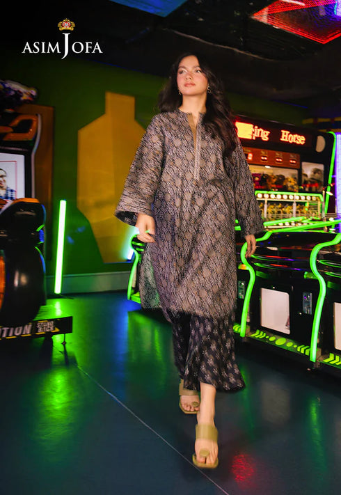 Asim Jofa Co-ord set AJPB-62 PRINTED CAMBRIC 2PC STITCHED