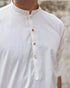 Muraqsh – Off White Cotton Kurta Trouser – Men | Ready to Wear