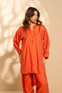 Alkaram Ready-to-Wear Shirt & Shalwar – Stitched Orange Women’s Outfit