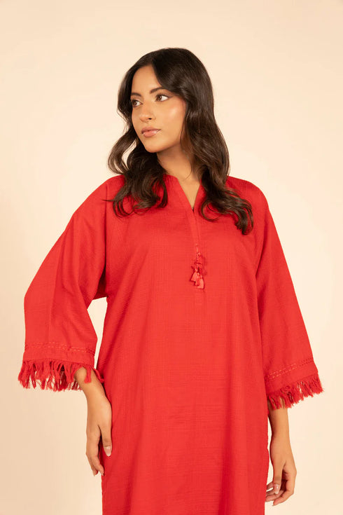 AlKaram Ready-to-Wear | SHIRT & CULLOTE - STITCHED