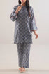 SAYA Striking Blue Silk-Touch Lyocell Stitched 2PC Suit