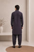 Muraqsh – Deep Purple French Collar Kameez Shalwar – Men | Ready to Wear
