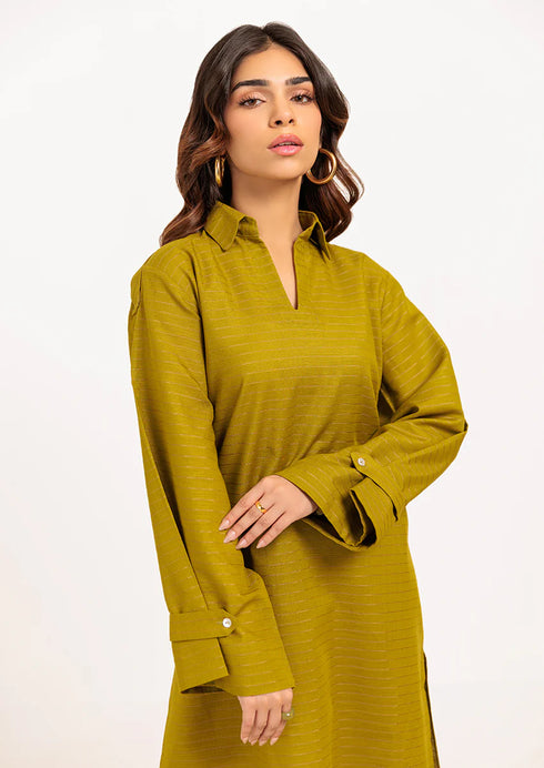 Bonanza Satrangi Olive-Yarn Dyed – 2 Piece
