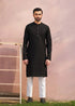 Muraqsh – Black Cotton Kurta Trouser – Men | Ready to Wear